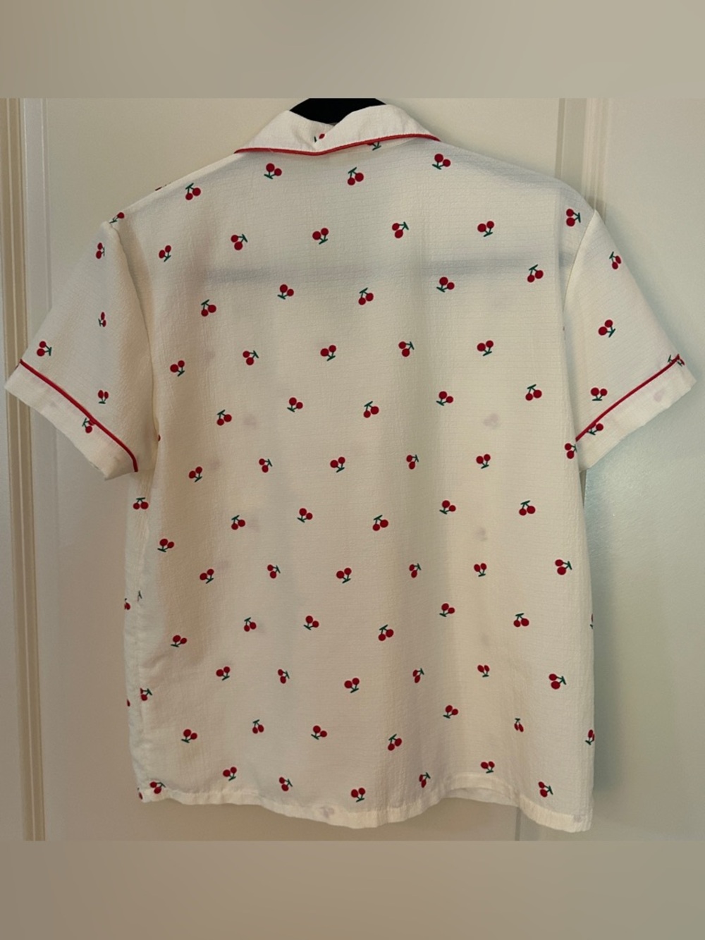Creme Cherry Matching Set Pajamas Shorts Women's Sz Medium - Picture 5 of 12